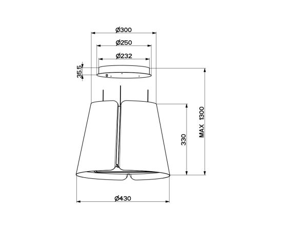 Hood Faber Beat BK matt F45/2