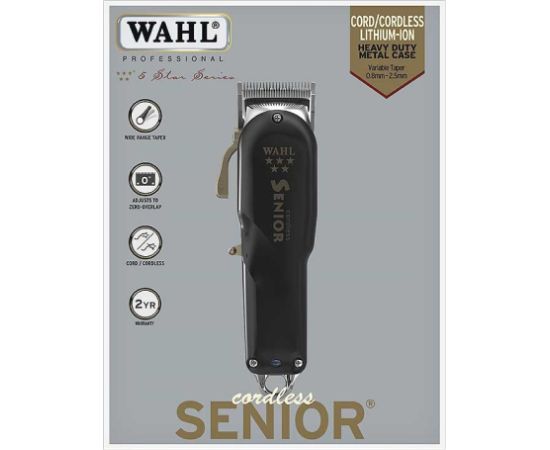 Wahl Cordless Senior Lithium-ion (Li-Ion) cordless razor Black