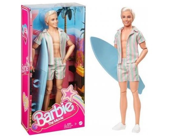 Lalka Barbie Mattel *****Barbie The Movie Ken surfer z deską HPJ97 /3