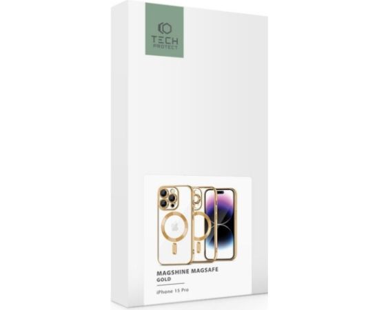 Tech-Protect case MagShine MagSafe Apple iPhone 15 Pro, gold