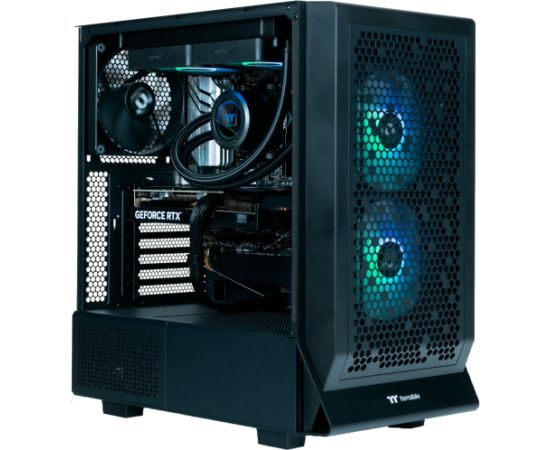 Thermaltake Toughline Liquid C300A, gaming PC (black/transparent, Windows 11 Home 64-bit)