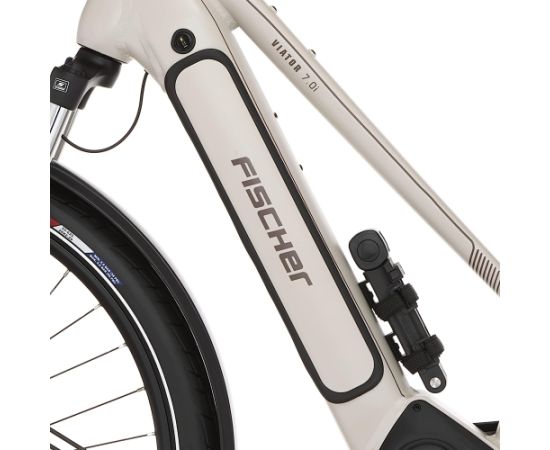 Fischer Die Fahrradmarke FISCHER Bicycle Viator 7.0i (2023), Pedelec (light grey, 28", 50 cm frame)