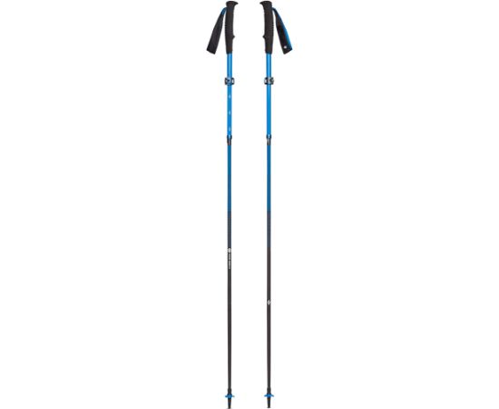 Black Diamond Trekking poles Distance Carbon FLZ, fitness equipment (blue, 1 pair, 125-140 cm)