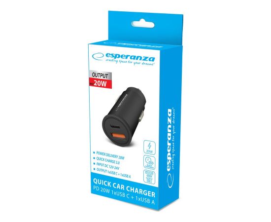 Esperanza EZ111K Car Charger Auto Black