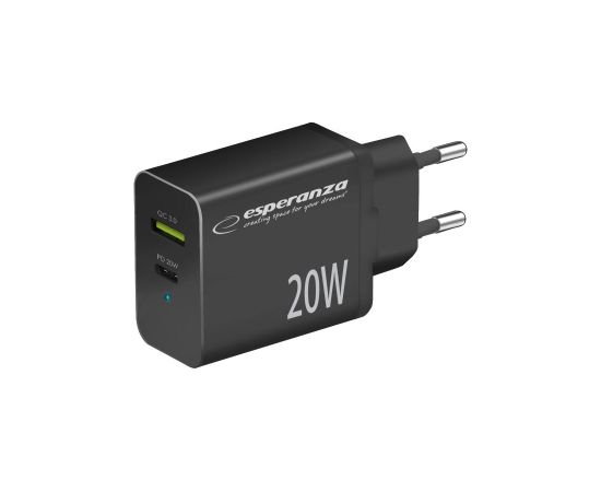 Esperanza EZC105K mains charger 20W Black