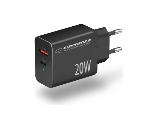 Esperanza EZC105K mains charger 20W Black