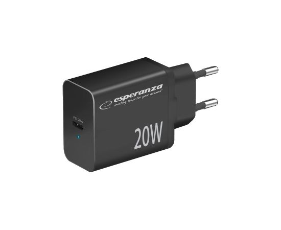 Esperanza EZC104K mains charger 20W Black