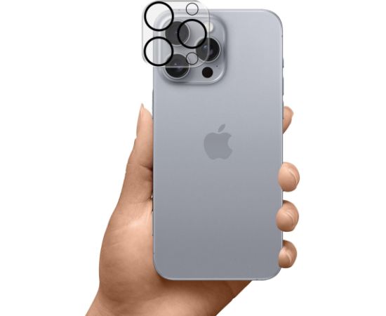 Защитное стекло камеры 3mk Lens Pro Apple iPhone 16 Pro/16 Pro Max черное