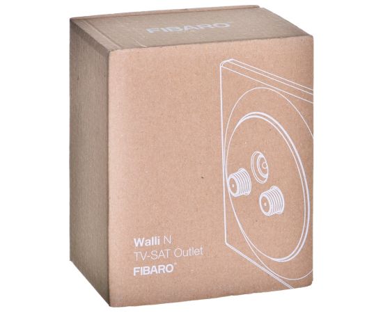 Fibaro Walli N socket-outlet R/TV+SAT White