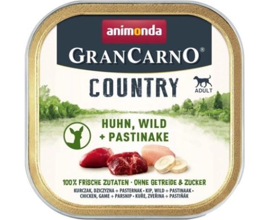 ANIMONDA GranCarno Adult Country Chicken, venison and parsnips - wet dog food - 150g