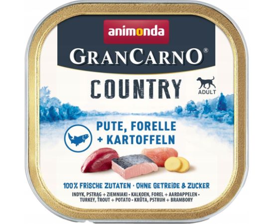 ANIMONDA GranCarno Adult Country Turkey, trout and potatoes - wet dog food - 150g