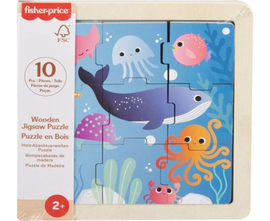 Mattel Fisher-Price: Wooden Jigsaw Puzzle - Sea (HXV17)