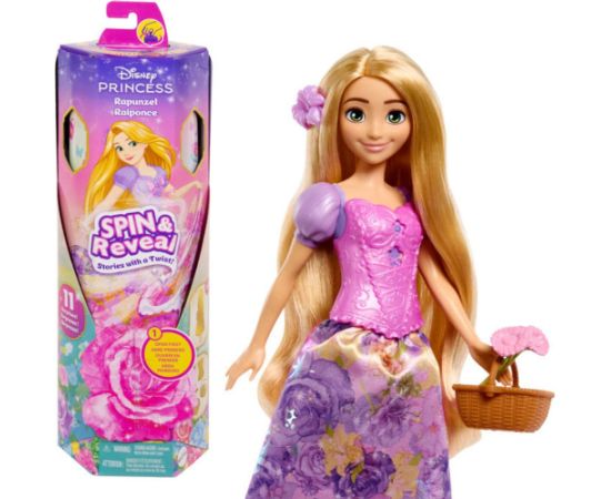 Mattel Disney Princess: Spin  Reveal - Rapunzel (HTV86)