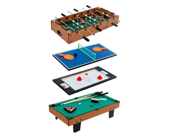 Galda spēle 4 in 1 (ping-pong, gaisa hokejs, futbols, biljards) 5+ CB85327