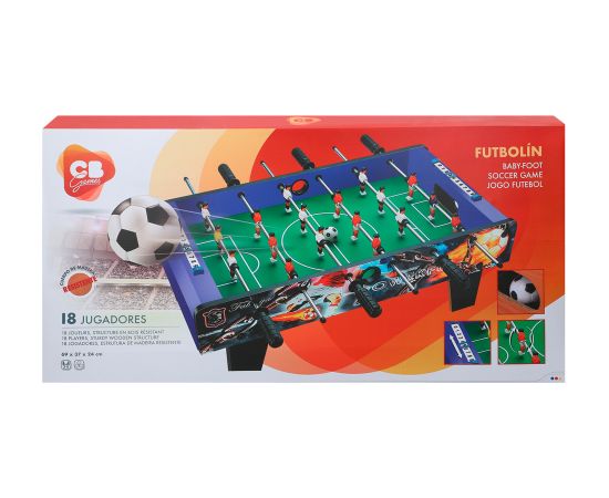 Galda spēle Koka galda futbols  69x37x24cm 6+ CB43312