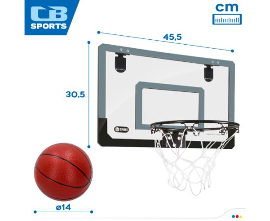 Basketbola grozs 30.5X45.5 cm bērniem ar 14 cm bumbu 3+ CB46245