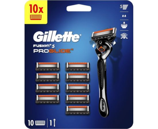 Zestaw Gillette Fusion 5 Proglide: brzytwa, 1 szt. + głowice do golenia, 10 szt