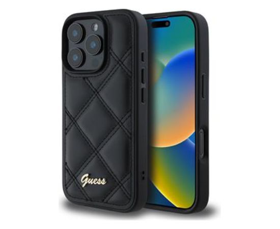 Guess GUHCP16LPSQSQSK Aizmugurējais Apvalks Priekš Apple iPhone 16 Pro