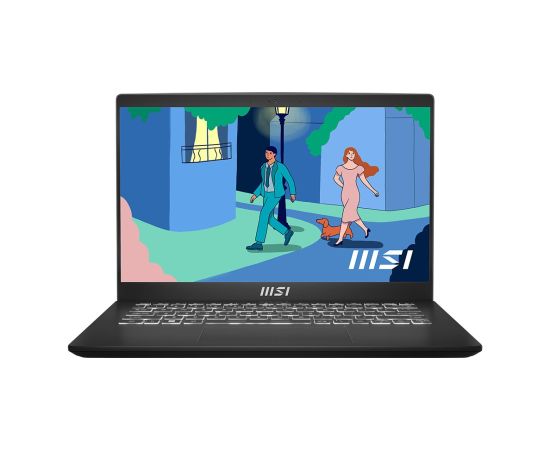 MSI Modern 14 C12MO-868PL Laptop 35.6 cm (14") Full HD Intel® Core™ i5-1235U 16 GB DDR4-SDRAM 512 GB SSD Wi-Fi 6 (802.11ax) Windows 11 Home Black