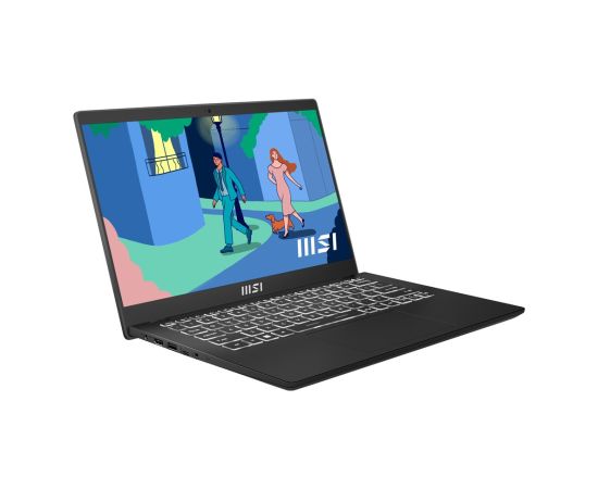 MSI Modern 14 C12MO-868PL Laptop 35.6 cm (14") Full HD Intel® Core™ i5-1235U 16 GB DDR4-SDRAM 512 GB SSD Wi-Fi 6 (802.11ax) Windows 11 Home Black