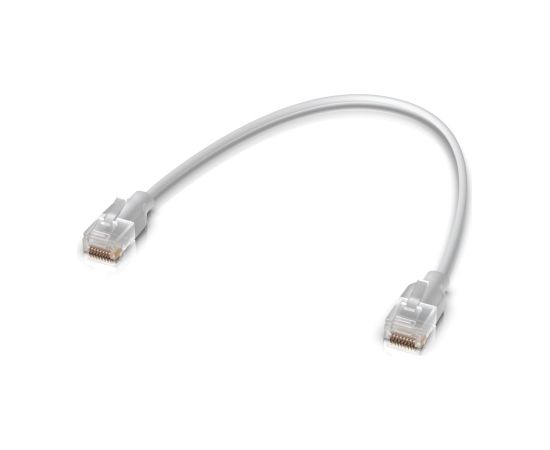 Ubiquiti UACC-Cable-Patch-EL-0.15M-W networking cable Translucent, White Cat6