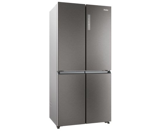 Haier HCR3818ENMD side-by-side refrigerator Freestanding 467 L E Grey