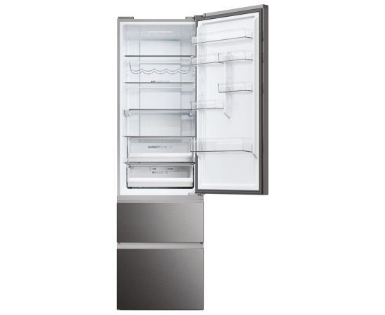 Haier Refrigerator HTW5620CNMP (414L; darl inox)