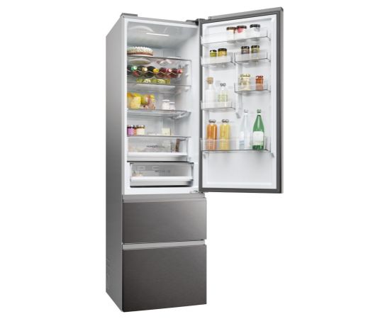 Haier Refrigerator HTW5620CNMP (414L; darl inox)