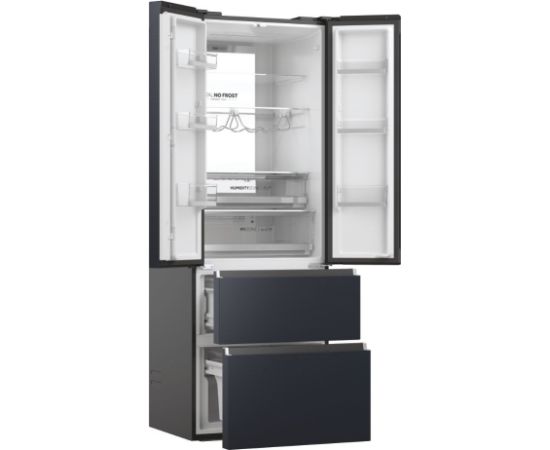 Haier FD 70 Serie 7 HFW7720ENMB side-by-side refrigerator Freestanding 477 L E Black