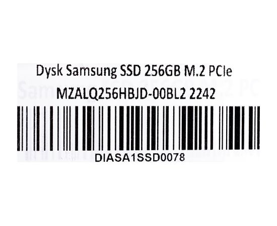 Dysk Samsung SSD 256GB M.2 PCIe MZALQ256HBJD-00BL2 2242