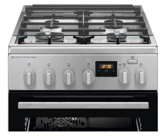 Electrolux LKK560222X gāzes plīts SteamBake ner. tēr. 50cm