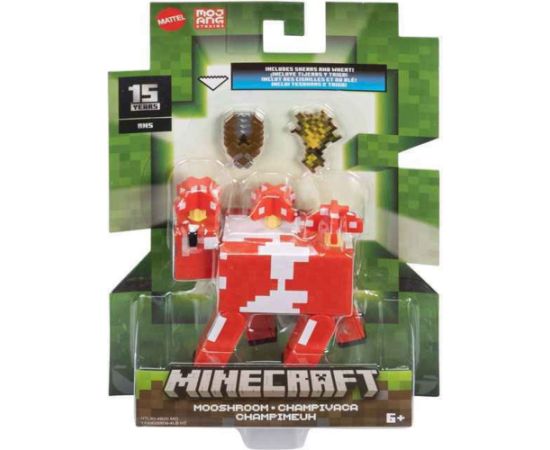 Mattel Minecraft: 15th Anniversary - Mooshroom Action Figure (HTL83)