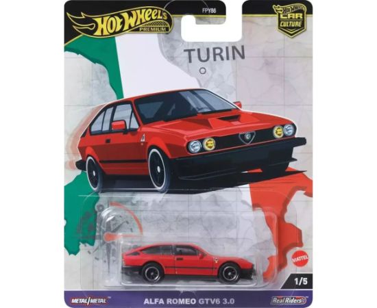 Mattel Hot Wheels Premium: Car Culture - Alfa Romeo GTV 6 3.0 Vehicle (HRV80)