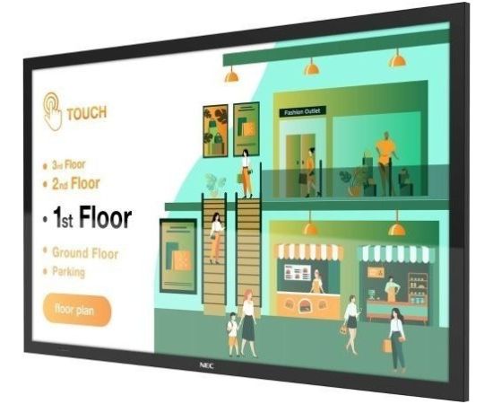 Telewizor NEC NEC MultiSync M431 PCAP - 108 cm (43") Diagonalklasse M Series LCD-Display mit LED-Hintergrundbeleuchtung - Digital Signage - mit Touchscreen (Multi-Touch) - 4K UHD (2160p) 3840 x 2160 - Edge-Beleuchtung