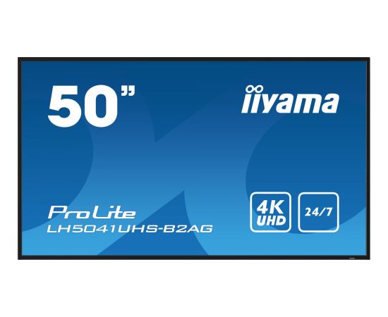 Telewizor iiyama IIYAMA 125.7cm(50") LH5041UHS-B2AG 16:9 3xHDMI+USB VA 4K bl. retail (Speditionsversand)