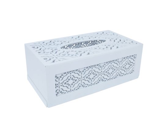 Tissue box HAZEL 25x14xH10cm, white