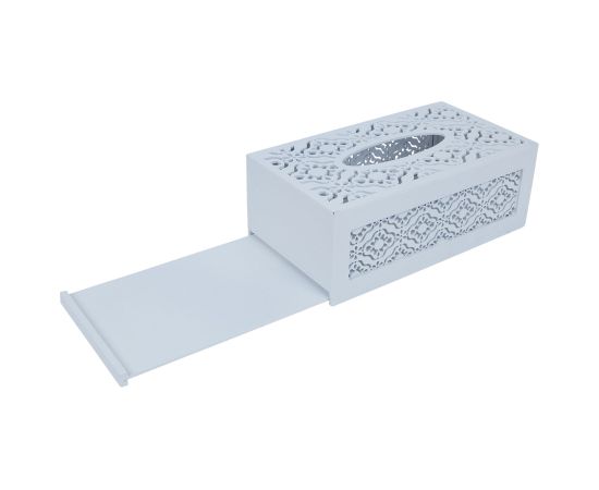 Tissue box HAZEL 25x14xH10cm, white