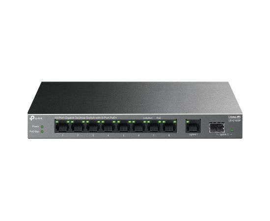 Switch TP-LINK LS1210GP 9x10Base-T / 100Base-TX / 1000Base-T 1xSFP PoE+ ports 8 LS1210GP