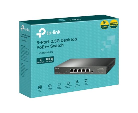 Switch TP-LINK TL-SG105PP-M2 Desktop/pedestal 5x2.5GbE TL-SG105PP-M2