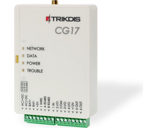 CG17 ~ Охранная панель 1xIN + 3xI/O + 2xOUT (встроенный LTE и GPS коммуникатор) Trikdis