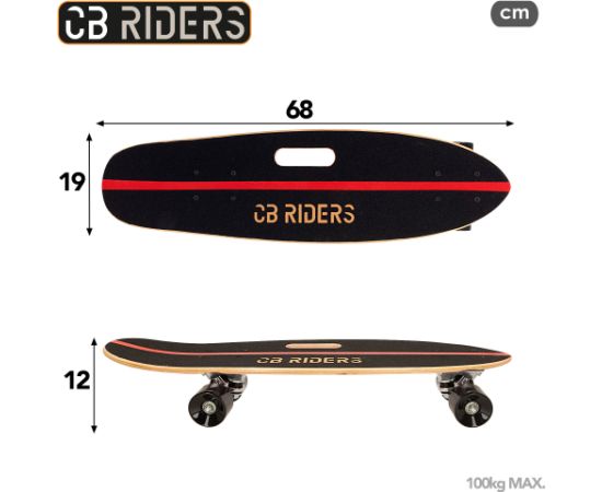 Skrituļdēlis koka CB Riders 71x20 cm no 6 gadiem līdz 100 kg  CB47198