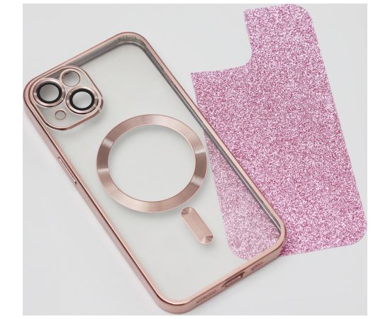 Mocco Glitter Chrome MagSafe Case Силиконовый Чехол для Apple iPhone Pro Max