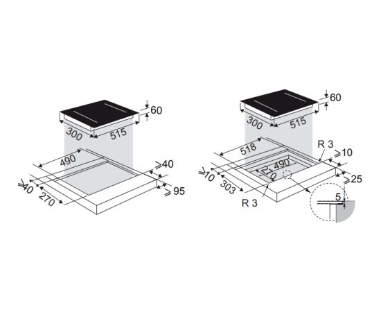 Built-in induction hob De Dietrich DPI4220H