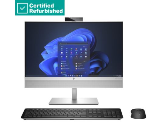 RENEW SILVER HP Elite 840 G9 AIO All-in-One - i7-13700, 32GB, 1TB SSD, 23.8 FHD Non-Touch AG, Height Adjustable, USB Mouse, Win 11 Pro, 1 years / 7B105EAR#UUZ