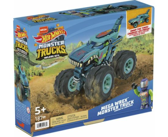 Mattel Mega Hot Wheels Monster Trucks Building Sets -  Mega Wrex Monster Truck (HDJ95)