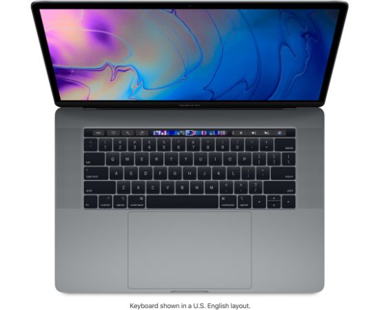 Apple MacBook Pro 2019 Retina 15" 4xUSB-C - Core i7 2.6GHz / 16GB / 256GB SSD - Space Gray (Atjaunināts, stāvoklis kā jauns)