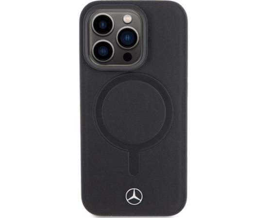 Mercedes-benz Mercedes Smooth Leather MagSafe Back Case Защитный Чехол для Apple iPhone 15 Pro