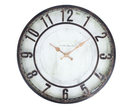 Wall clock BARRY D40cm, black frame