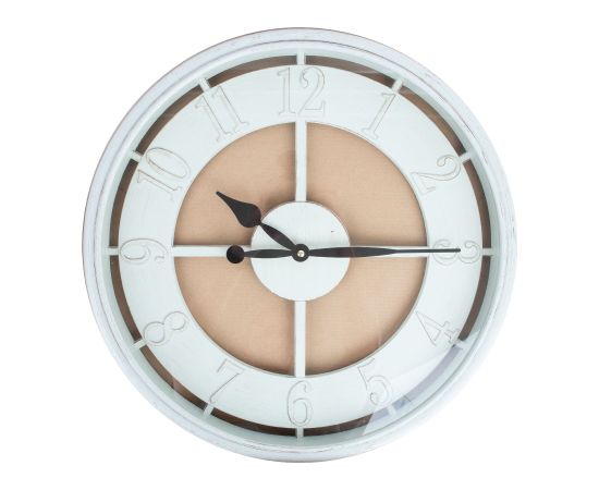 Wall clock BARRY D50cm, beige frame