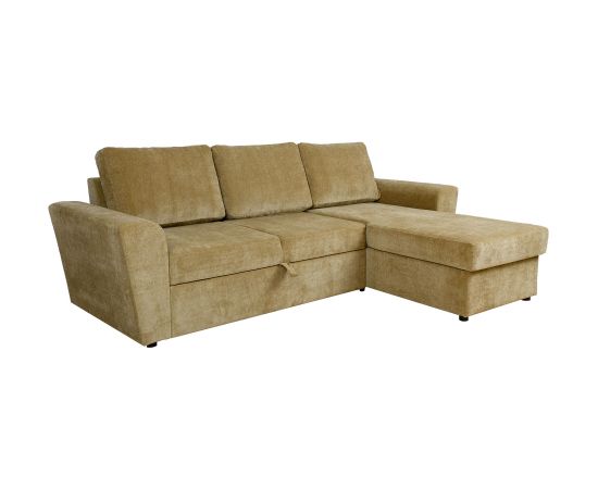 Corner sofa bed INGMAR olive green